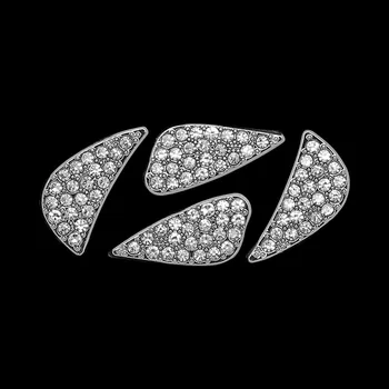 1 Kos Avto Volan Logotip Kristalov Diamanta Okrasni Obroč Trim Pribor Volan Peneče Avto Notranje Zadeve Styling