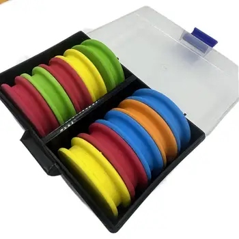 1 Nastavite Pene Skladu Spool Svetle Barve z Škatla za Shranjevanje Večnamenski EVA Pena Spool laksa Imetnik Ribiška Dobave