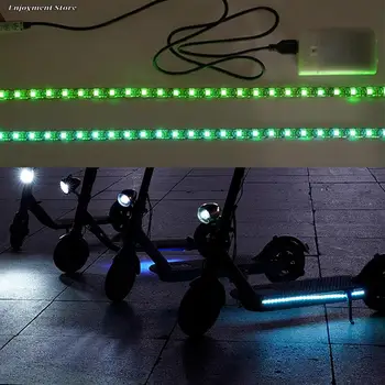 1 Nastavite Vodotesen LED Trak Svetilka Bar Lučka Za Xiaomi M365 Električni Skuter Skateboard Noč Ohišje Luči