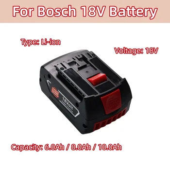 18V 6000/8000/10000mAh Li-ionska akumulatorska baterija Za Bosch BAT609 BAT618 BAT614 električno orodje, baterijo zamenjajte