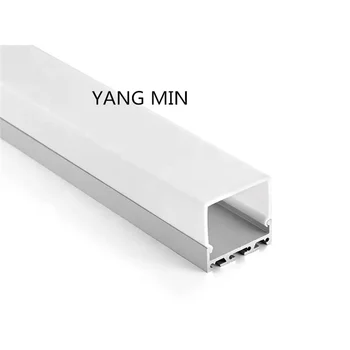 1m/kos Vroče prodati W45*H42mm začasno led trak linearni lahkega aluminija iztisnjen profil kanala s premičnim kabli pribor