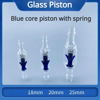 1pc 18 mm 20 mm 25 mm Enojno Steklo, z Batnim Modro Jedro Belo Jedro Steklo En Ventil z vzmetjo za Uporabo s Stekla Razpršilnik