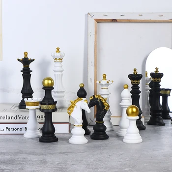 1pcs Smolo, Šah, družabne Igre Pribor Mednarodne Šahovske Figurice Retro