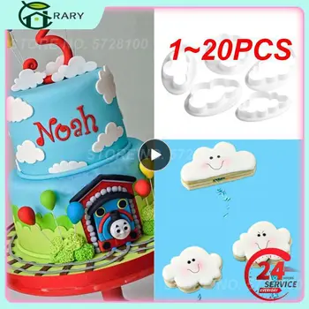 1~20PCS Torto Plesni Oblak Oblike modelček Plastičnih Bakeware Fondat Torto Dekoracijo Tiskanje Die rezanje Plesni Torto Orodja