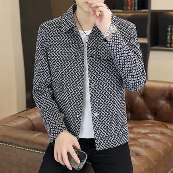 2023 Jeseni Kariran moška Jakna korejski Moda Slim Fit Bomber Jakna Moški Oblačila River Priložnostne Poslovnih Socialne Ulične Coats