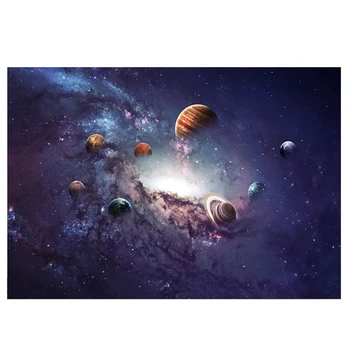 210Cmx150cm Kozmično Planet Zvezdnato Noč Fotografija Ozadje Krpo Otrok Fotografski Portret Rojstni dan Stranka Dekor