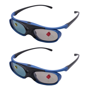 2X Polnilna DLP Povezavo 3D Očala Aktivnega Zaklopa Očal Za Xgimi Z3/Z4/Z6/H1/H2 Matice G1/P2 Benq Acer