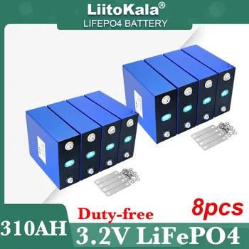 4-8pcs 3.2 V 310Ah Lifepo4 Baterija za Polnjenje Litij-Železo Fosfat za Potovalne Sončne RV Voziček Jahte Celičnih 12v 24v Celice brez Davka