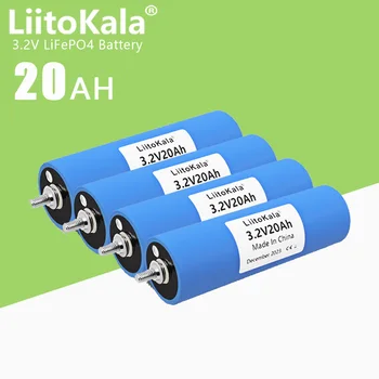 4pcs LiitoKala 3.2 v 20Ah LiFePO4 baterije 3C 3.2 V Celice diy 12v 4S 24V 48V ebike električni skuter Tricikel električna orodja Baterije