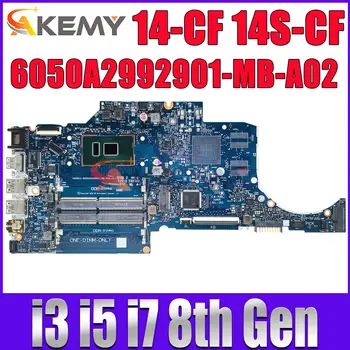 6050A2992901-MB-A02 Mainboard Za HP Paviljon 14-CK 14-PRIM 14S-PRIM 14s-CR Prenosni računalnik z Matično ploščo i3 i5, i7 8. Gen CPU V2G/UMA