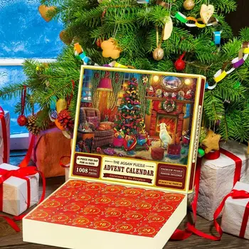 Adventni Koledar 2023 Božič Jigsaw Uganke,24 Dni Presenečenje Božič Odštevanje Koledarji Božična Darila Dom Dekoracija