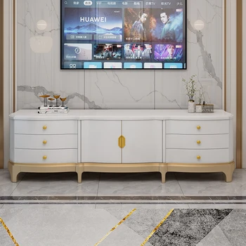 Ameriški svetlobno razkošje TV omara čaj tabela kombinacijo moderne preprost Evropske masivnega lesa kabinet champagne gold
