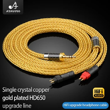 ATAUDIO Hi-fi 16 Jedro Slušalke Kabel 4.4 mm 4Pin XLR Uravnoteženo OCC pozlačeni za Sennheiser HD580 HD600 HD650