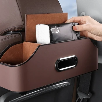 Avto Vzglavnik Backseat Particijo Design Multi-funkcionalne Škatla za Shranjevanje S Skodelico Imetnika Tkiva Polje Kavljem R2LC