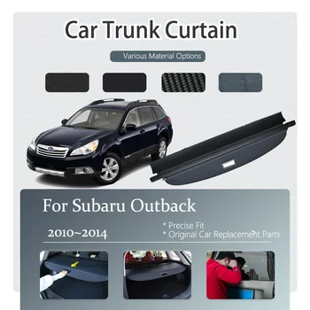 Avto Zadaj Prtljažnik Prtljage Zavese Kritje Za Subaru Outback 4 MK4 2010~2014 Zložljive Trunk Rack Particijo Zavetje Avto Dodatki