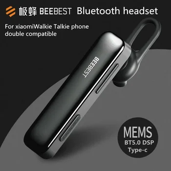 Beebest Bluetooth, združljiva Interkom Slušalke 1s Ultralahkih 19g 125H Pripravljenosti Walkie Talkie Deli Slušalke Podporo Dodatki