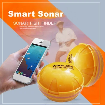 Brezžični Čoln Globina Ribolov Ribe Finder USB Polnilne naprave, ki so Združljive Sonar Senzor Fishfinder 90-Stopnja Sevanja Kota
