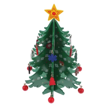 Dekorativne 3D Xmas Tree Model Mini Božič Model Božič Stranka Dekor Drevo Božični Okraski za Božično Drevo