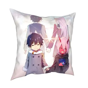 Draga V Franxx Hiro In Nič Dveh 002 Pillowcases Sedež Anime Waifu Blazine Primeru Ustvarjalne Dekor Blazino Kritje 45*45 cm