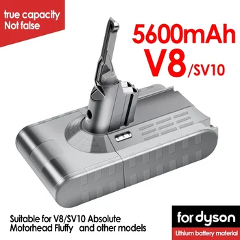 Dyson V7 V8 sesalnik Baterije SV10 5000mAh za 21,6 V Celoti/Puhasto/Žival Čiščenje Baterije in 4.0 mAh Zamenjava Li-Ionska Baterija