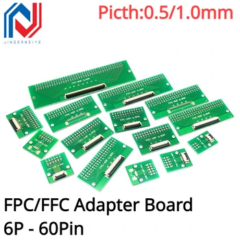 FPC/FFC Adapter svet za 0,5/1,0 MM ploščati kabel za prenos ploščo je neposredno vstavi DIY razmak priključkov 6P/8P/10P/20P/30P/40P/60P