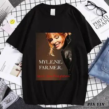Francoski Mylene Kmet Majica s kratkimi rokavi Ženske Francija Meme Joelle Guillaume Hip-hop Poletje T-shirt Y2k vrh Kawaii Oblačila