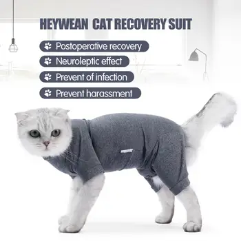 Hišnih Mačk Prelivanje Obleko Za Popolno Zajetje Pet Recovery Obleka, Po Operaciji Alternativnih Anksioznost Umirjanje Majica