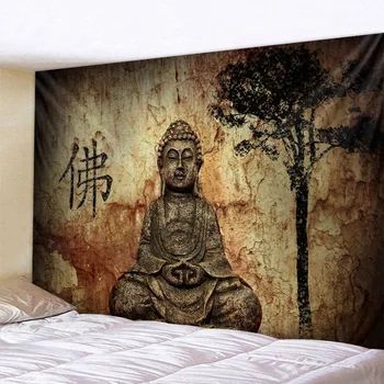 Indijski Buda meditacija doma dekoracijo tapiserija Mandala tapiserija Hipi Bohemian dekorativni joga mat spalnica stanja