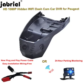 Jabriel Plug and Play Auto Wifi 1080P Avto DVR Video Snemalnik Za Peugeot 408 508L 360THP 400THP 2021 2022 2023 Dash Cam Kamera