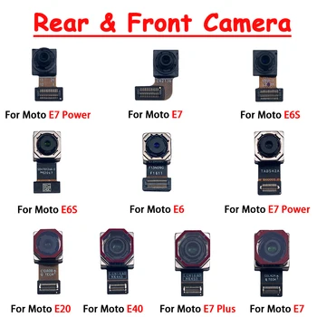 Kamera zadaj & Spredaj Za Moto E7 Moč Nazaj, Kamera Zadaj Glavni Objektiv Flex Kabel Kamere + Orodij Kompleti Za Moto E6S E20 E40 E7 Plus E6
