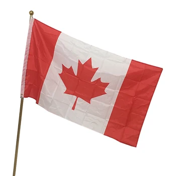 Kanada Zastavo 90X150CM Enostransko Tiskano Great Canadian Ponos Banner LAHKO Nacionalni Grommets Polyster Za Zunanjo notranjo opremo
