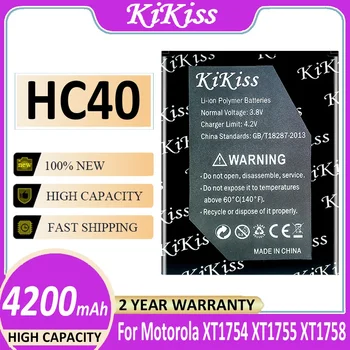  KiKiss Zmogljivo Baterijo HC40 4200mAh Za Motorola Moto XT1754 XT1755 XT1758 M2998 Bateria
