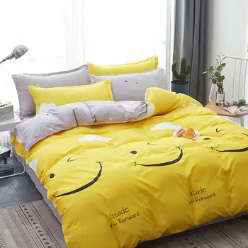 Korejski slog ins vzorec odeja cover prevleke za štiri kos postelja kritje posteljo stanja preprost študent dormitorij posteljnina