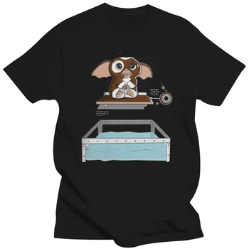 Lepe Risanke Gremlins Gizmo T shirt Fant Graphic T-Shirt Tiskanje Organskega Bombaža, Plus Velikost Tee