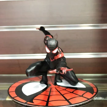 Marvel Spider-Man Film Black Spider-Man Peter Parker Znak Znak Manekenka PVC Kiparstvo Serija Model Igrače Darila HotToy
