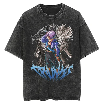 Moških Hip Hop Letnik Ulične Oversize Tshirt Japonski Anime Dragon Ball T Shirt Harajuku Bombaž Poletje Kratek Rokav T-Shirt