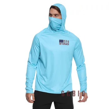 Nove moške dolgo sleeved ribolov hoodie barva majica ribolov uspešnosti oblačila Camisa De Ribolov ribolov sonce bo ustrezala