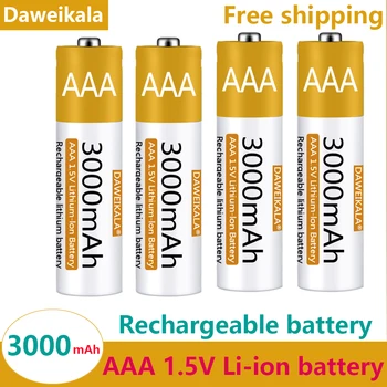 Novo Daweikala AAA1.5V Li-ion Polnilno Baterijo 3000mAh Litijeva Baterija za Daljinski Nadzor Miške, Majhen Ventilator Električne Igrače Fan
