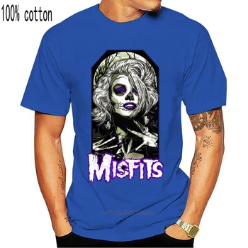 Oblačila Misfits T Shirt Original Kosti Lobanje Band Logotip Uradni Mens Black 1876
