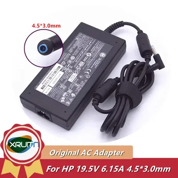 Original HSTNN-LA25 120W 19.5 V 6.15 Prenosni Polnilnik AC Adapter za HP Paviljon 17-AB003NG 17-AB004NA Napajanje Modri Nasvet