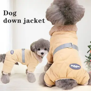 Pes pozimi delo oblačila, oblačila za pse ljubljenčka psa pulover navzdol jakno debel toplo hladno odporen odporen na veter. plašč velike in majhne pse