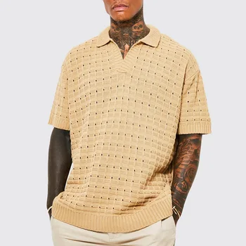 poslastica Nov Prihod Poletja Design različica Moške Svoboden Elastičen Polo Majica Puloverji Kratka Sleeved Priložnostne T-shirt Kakovosti
