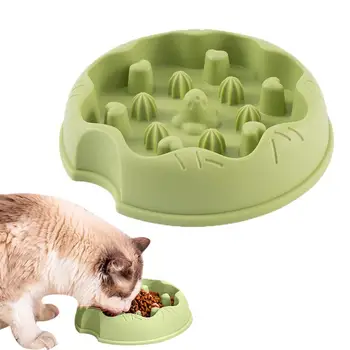 Počasi Napajalni Mačka Skledo Hišnih Mačk Pes Slow Food Skledo trajne Cat Puzzle Napajalni Zdravega Prehranjevanja Prehrana Jjeza Anti-Slip Napajalni Skledo