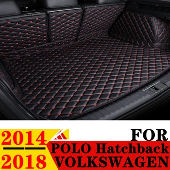 Prtljažniku avtomobila Blazino Za Volkswagen VW POLO Hatchback 2018 2017 2016 2015 2014 Zadnji Tovor Kritje Preprogo Linijskih Rep Auto Boot Prtljage Pad