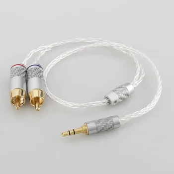 RCA Kabel Hi-fi Stereo 3,5 mm, da 2RCA Audio Kabel za AUX RCA Jack 3.5 Y Cepilec za Ojačevalniki Zvoka Domačega Kina Kabel R