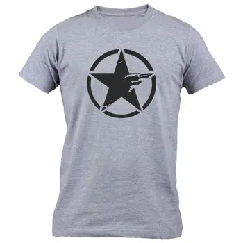 Retro Vintage ZDA United states Army Vojaška Zvezda v Krog Mens Tee Majica