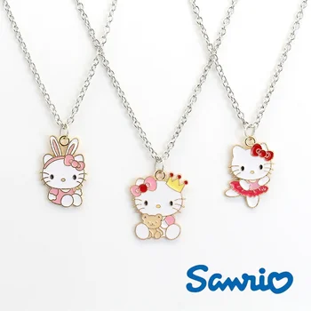 Sanrio Kuromi Ogrlica Hello Kitty Cinnamoroll Akcijski Anime Številke Ogrlica Risanka Lutka, Igrače, Okraski Obesek Božična Darila