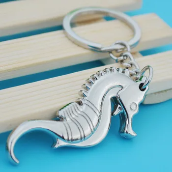 Seahorse Keychain Key Ring Seahorse Odpirač Za Steklenice, Keychain Ustvarjalne Morskega Življenja Morje Konj Majhno Darilo