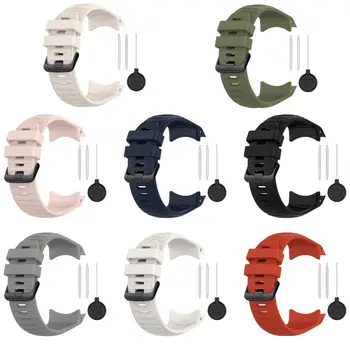 Silikonski Silikonski Watch Trak Mehko SmartWatch Zamenjava WatchBand Šport Wirstband Pasu za Garmin nagon 2X