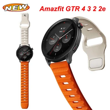 Silikonski Trak Za Amazfit GTR 4 47MM 42MM Watchband 20 22 mm Šport Zapestnica Correa Za Amazfit GTS 2 3 4 4mini Band Bip 3 3 Pro